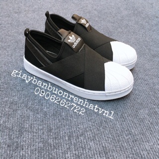 [Tặng hộp] Giày SuperStar slipon mũi sò nữ