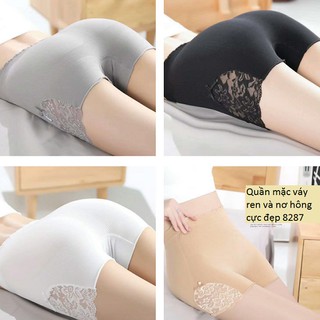 Quần mặc váy ren và nơ hông cực đẹp 8287