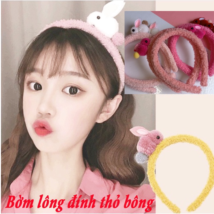 Bờm cài tóc chất liệu cao cấp dễ thương đáng yêu cho bạn gái
