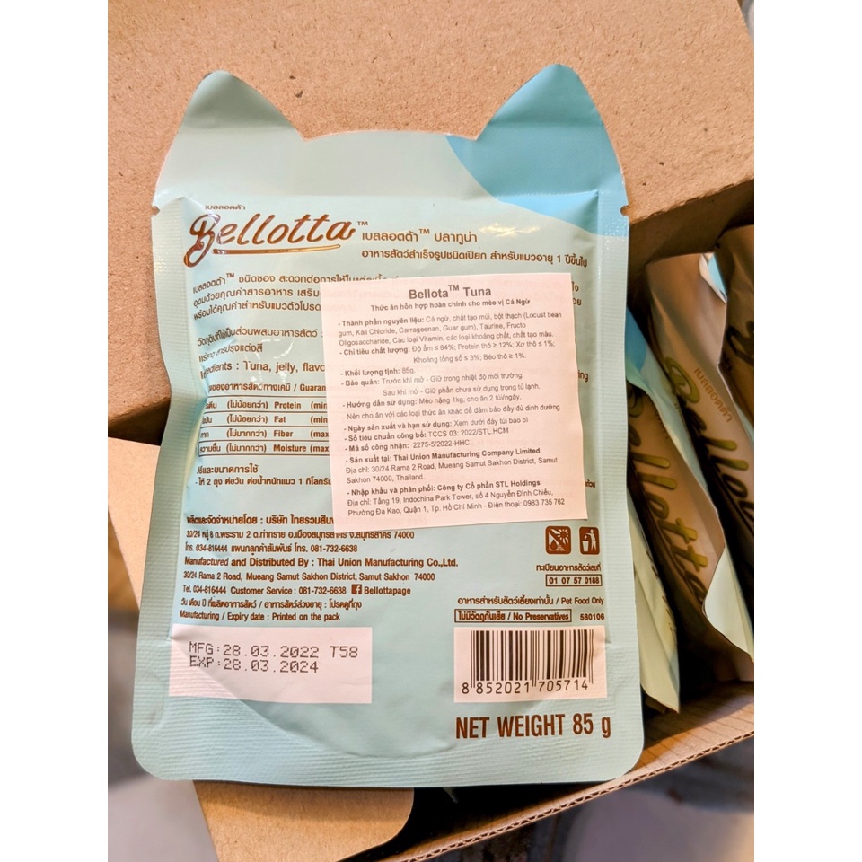 Pate Mèo Bellotta Thái Lan - Thức Ăn Cho Mèo