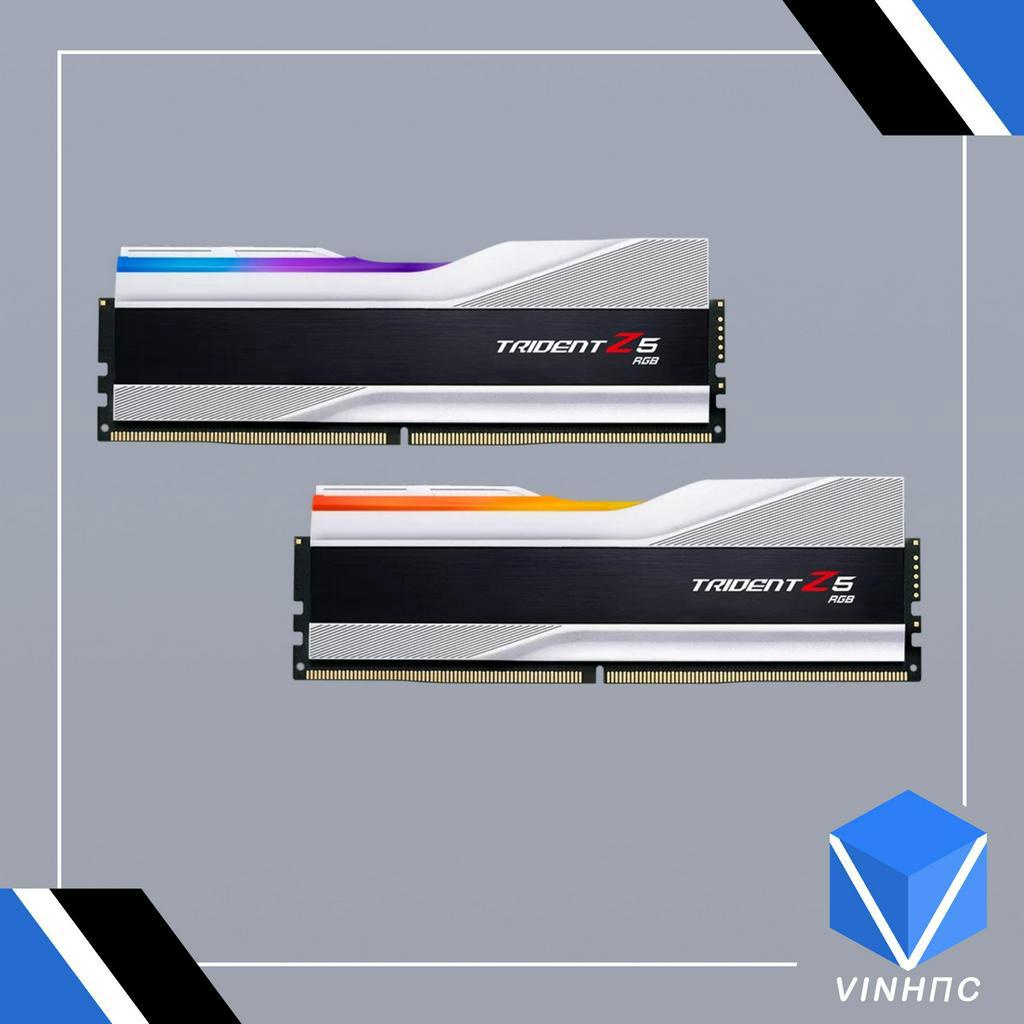 Ram G.SKILL TRIDENT Z5 RGB SILVER 32GB 7200MHz DDR5  F5-7200J3445G16GX2-TZ5RS