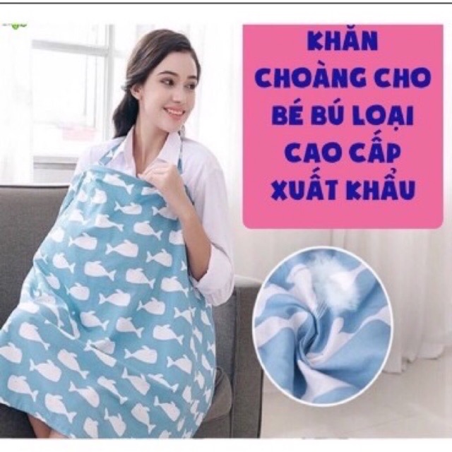 Khăn choàng bú kích thước 65* 95 cm