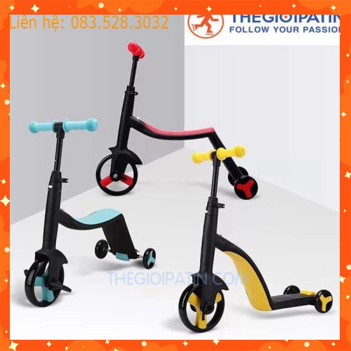 Xe scooter Nadle 3 in 1, xe scooter trẻ em cao cấp