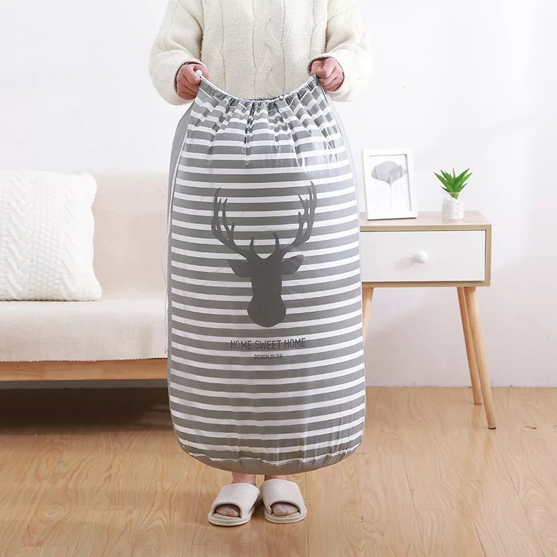 Túi đựng chăn màn quần áo đa năng 135 lít chống ẩm gấp gọn xuất Nhật cỡ lớn tienich247