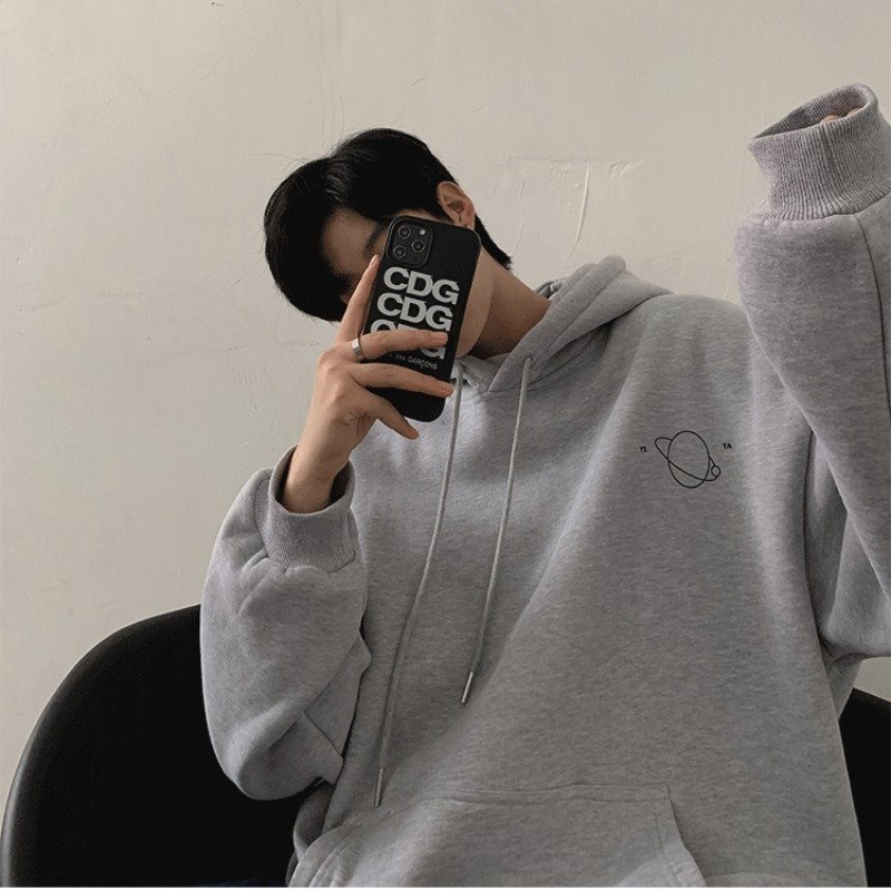 Áo Hoodie Tay Dài In Họa Tiết Hành Tinh Thời Trang Hàn Quốc Size M-XXXL