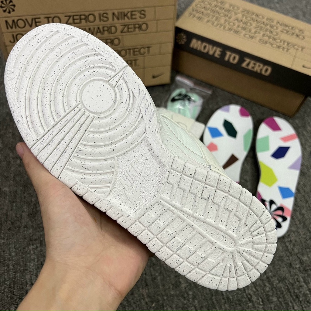 Giày SB Dunk Low Disrupt 2 Pale Ivory màu kem - Bản cao cấp Fullbox và phụ kiện