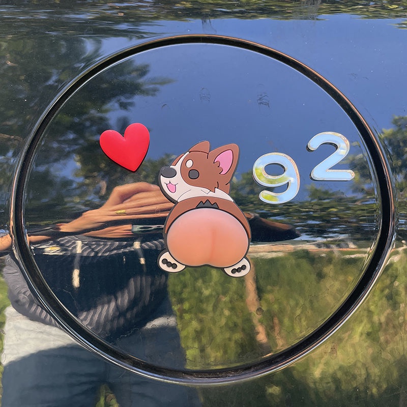 Sticker Dán Nắp Bình Xăng Họa Tiết Hoạt Hình 3D Sáng Tạo Cho Xe Hơi 929598 Bút Sáp Màu Trang Trí Cỡ Nhỏ Mới