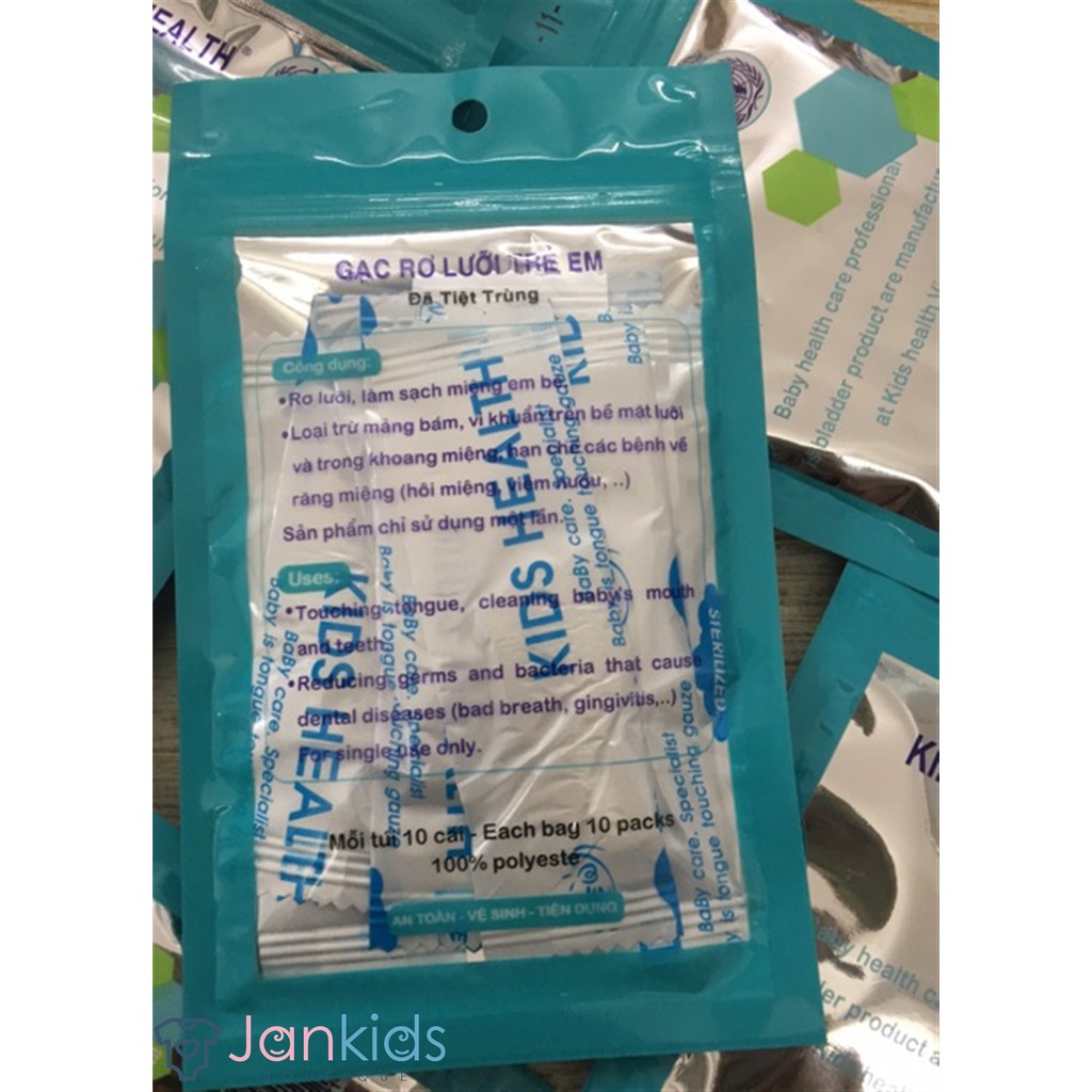 Hộp 25 gói gạc rơ lưỡi Kidshealth