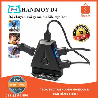 Handjoy D4 Bộ chuyển đổi bàn phím chuột cho điện thoại chơi game PUBG, RoS và các game FPS khác