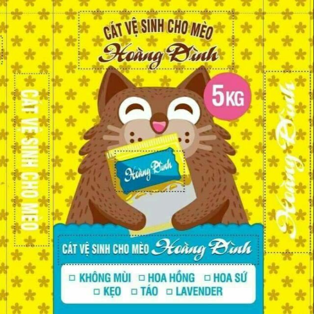 Cát vệ sinh chó mèo có hương 5kg