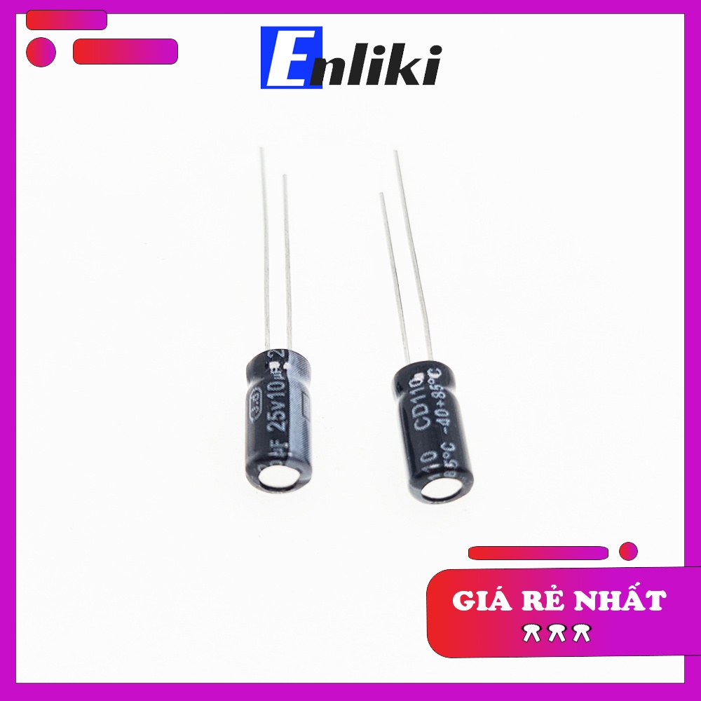 Bộ 5 Chiếc 10uF Tụ Hóa  25V (5x11mm)