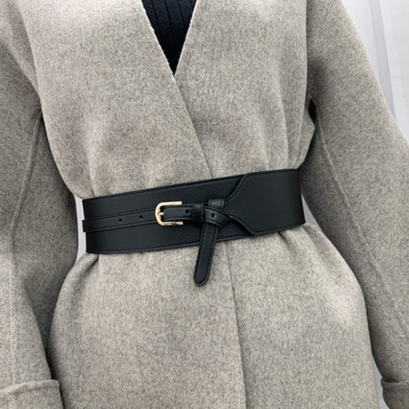 Thắt lưng sang trọng phối với áo khoác áo khoác/ chân váy thời trang cho nữ