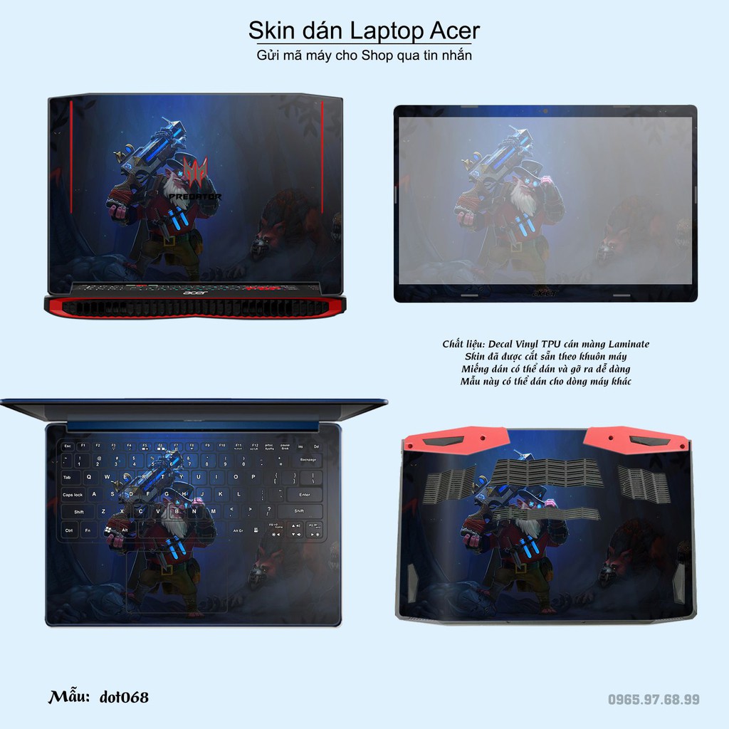 Skin dán Laptop Acer in hình Dota 2 _nhiều mẫu 12 (inbox mã máy cho Shop)