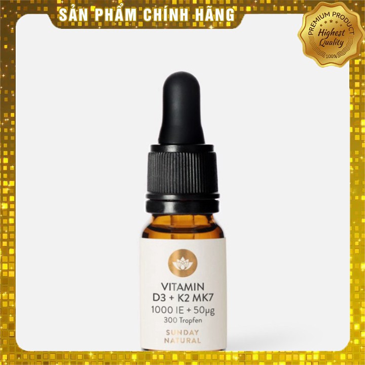 Dạng nhỏ giọt D3 và K2-Mk7 Suny natural Đức