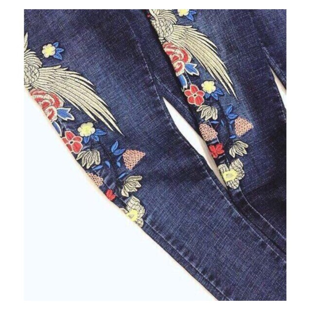 quần jean nữ cao cao cấp thêu hình phượng m/0765 | BigBuy360 - bigbuy360.vn