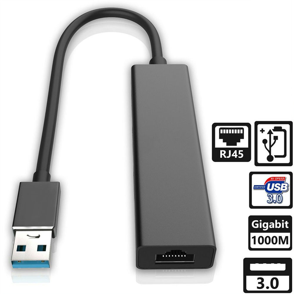 Bộ Chia 3 Cổng Mạng Lan Rj45 Usb 3.0 Cho Windows / Mac