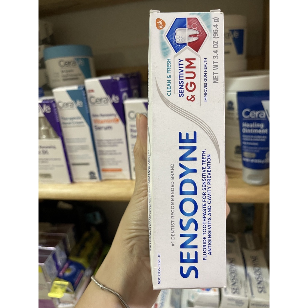 SALE: KEM ĐÁNH RĂNG SENSODYNE CỦA MỸ LẺ 1 TUÝP.
