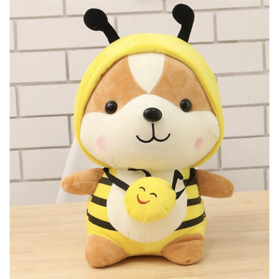 Gấu Bông Chú Chó Shiba 💝FREESHIP💝 Gối Ôm Chó Shiba Cosplay Đáng Yêu - Thú Nhồi Bông Cao Cấp