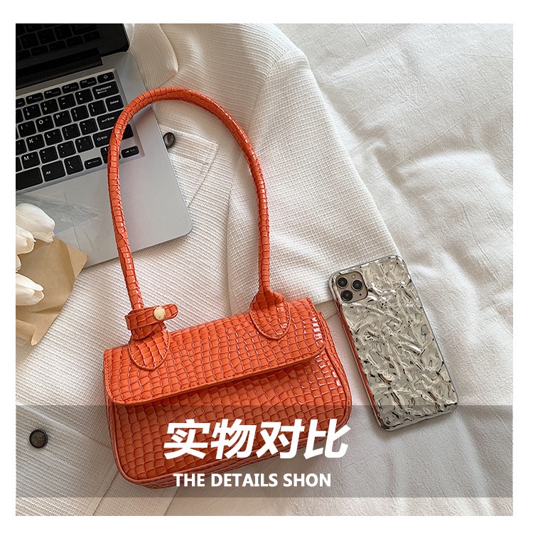 Túi Xách JASMIN NOIR nữ họa tiết da cá sấu thời trang