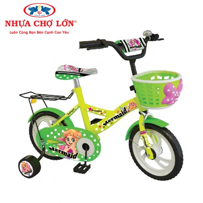 XE ĐẠP TRẺ EM 2 BÁNH NHỰA CHỢ LỚN 12 INCH 93