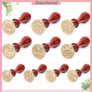 Vintage Sealing Wax Stamp for DIY Christmas Pattern Scrapbooking Envelope