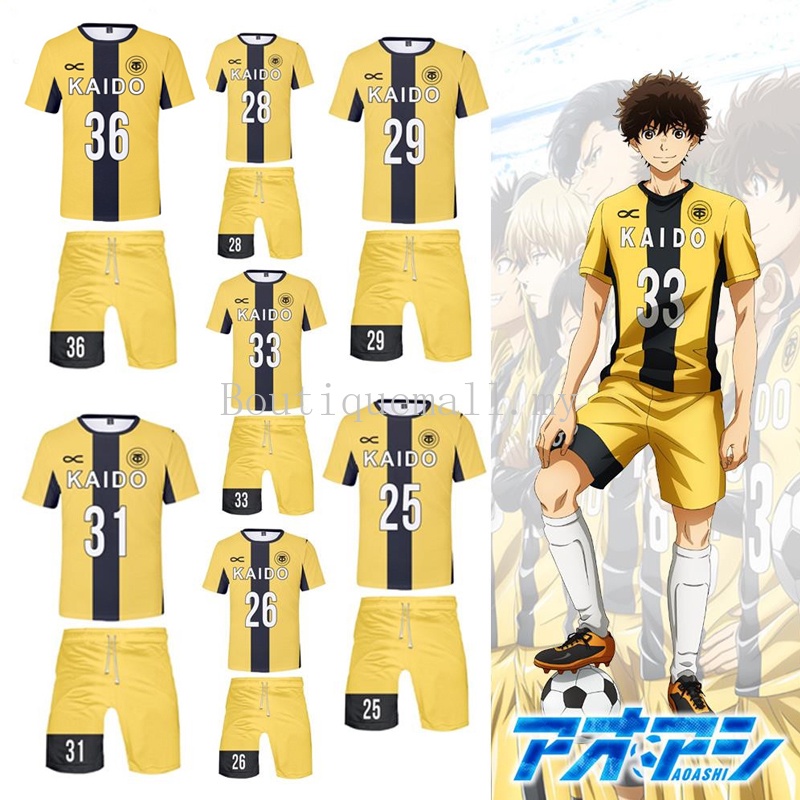 Áo Thun Thể Thao Cosplay Nhân Vật Anime Tokyo City Esperion FC Yuma Motoki Tee A-Team No.33
