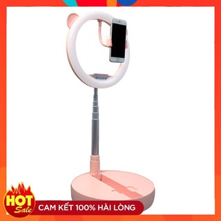 Đèn Led Livestream G3 Size ⚡FREE SHIP⚡ Tích Hợp Gương Trang Điểm Kèm Gía Đỡ Điện Thoại Để Bàn Có Thể Gập Gọn
