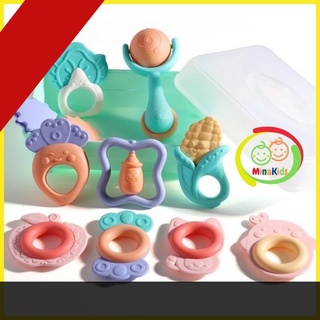 [ hot sale ] Đồ Chơi Xúc Xắc Lục Lạc Gặm Nướu Baby Rattle An Toàn Cho Bé 10 Món XX06