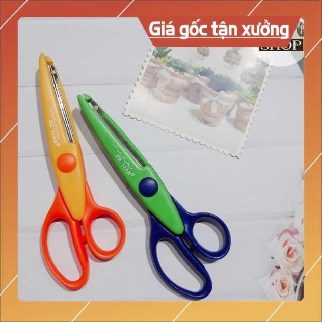 Kéo cắt răng cưa , tạo  hình vải  siêu  sắc 17 cm DEXIAN-K34