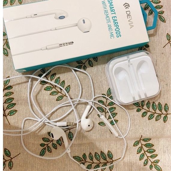 Tai Nghe nhét tai DEVIA EM022 smart có mic chân cắm 3,5 chơi game nghe nhạc hàng chính hãng bảo hành 1 năm