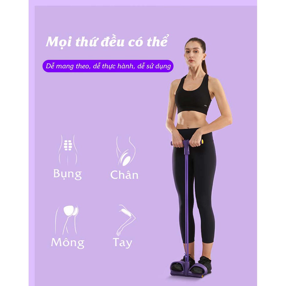 [ bán sỉ ] combo 2 Dụng Cụ Tập Gym, Tập Cơ Bụng Tại Nhà, Kéo Tay Tummy Trimmer Dây Cao Su