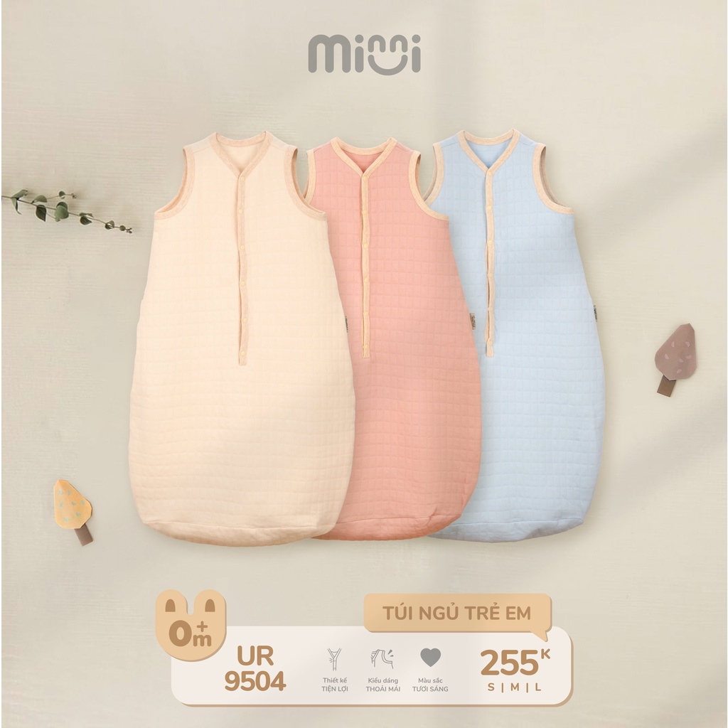 Túi ngủ giữ ấm trần bông cho bé UalaRogo tiện lợi 3 màu cực yêu cho bé 0-4 tuổi