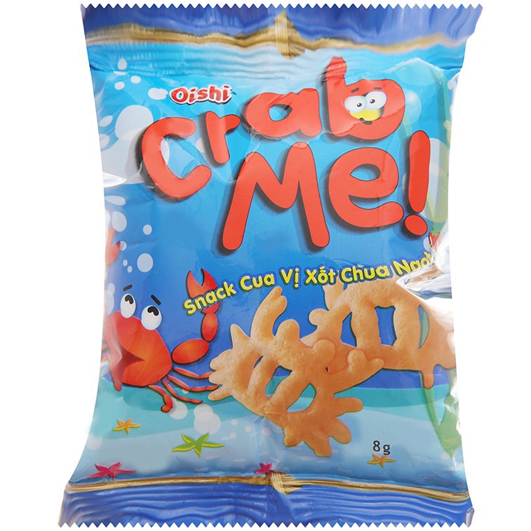 Snack Oishi các loại (cua vị sốt chua ngọt, tôm cay, indo mực, phomat miếng) gói 40g / 80g