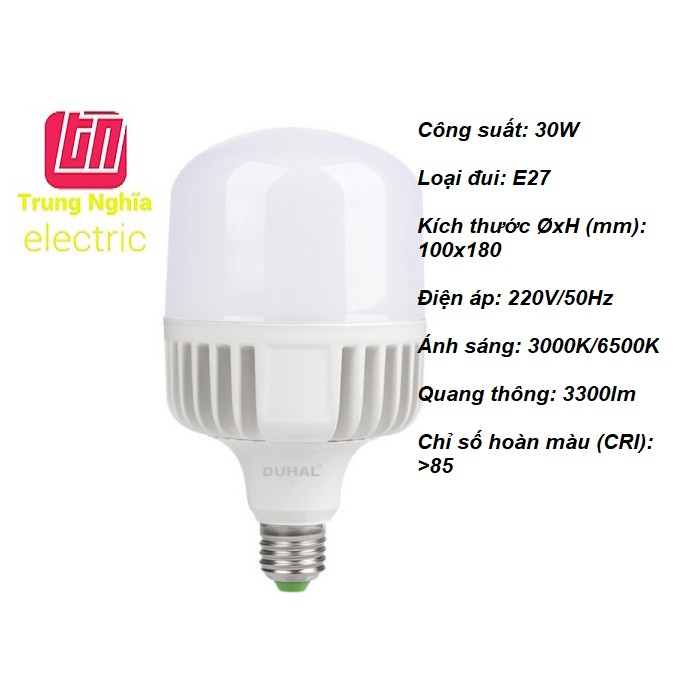 [GIÁ HỦY DIỆT] BÓNG ĐÈN LED TRỤ THÂN NHÔM CAO CẤP DUHAL 20W 30W 40W 50W | BigBuy360 - bigbuy360.vn