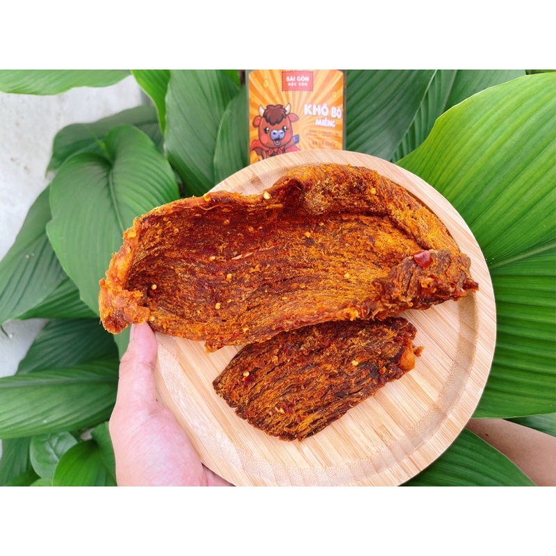 Khô bò miếng cay 300g loại đặc biệt ngon Đồ Ăn Vặt Sài Gòn Đặc Sản