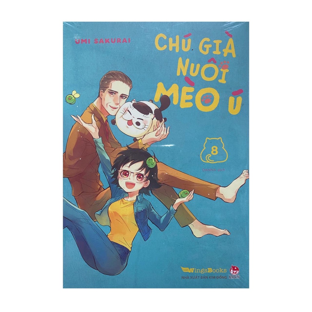 Sách - Chú già nuôi mèo ú tập 8( Kim Đồng ) - Tặng kèm postcard