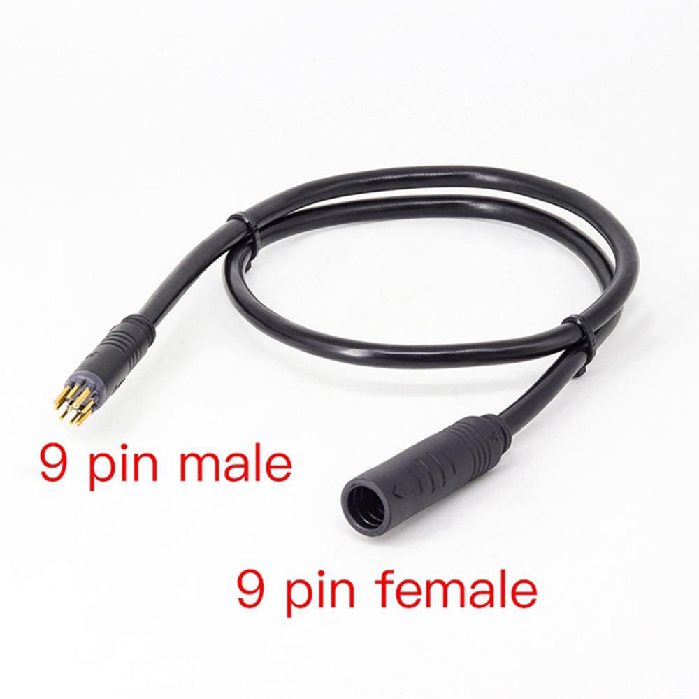 VANES1 Cáp Mở Rộng Động Cơ Màu Đen Chống Thấm Nước Cho Xe Đạp Điện E-bike Female Sang Male