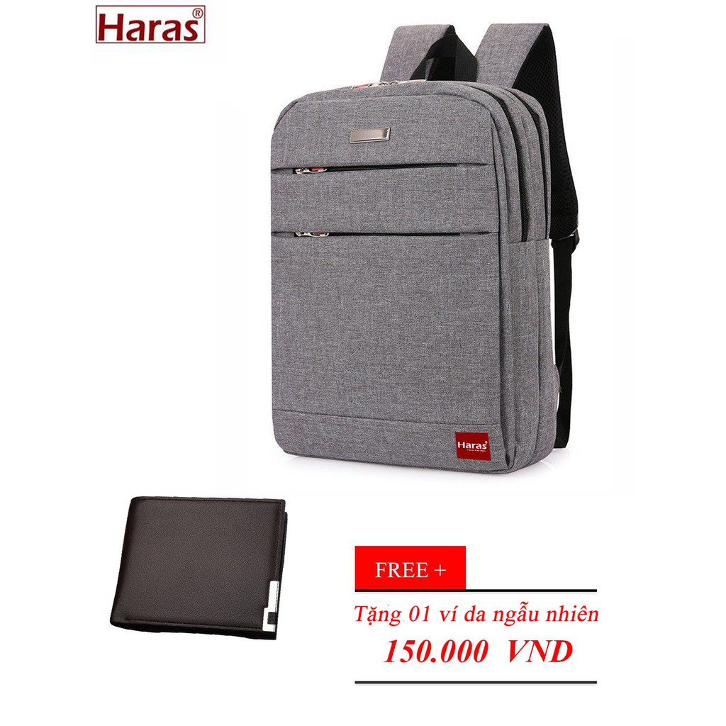 Balo Laptop Cao Cấp Thời Trang HARAS HR099 + Tặng Ví Da Thời Trang HARAS V05