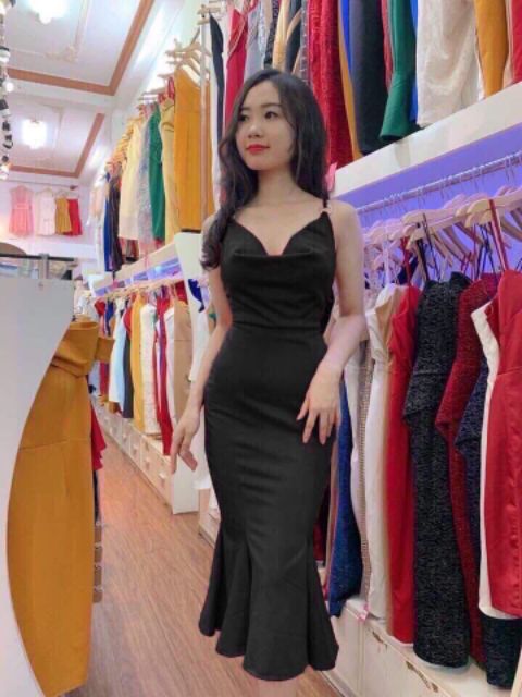 🎀ĐẦM DỰ TIỆC DÂY BODY ÔM CỔ ĐỔ ĐUÔI CÁ MÚT NGỰC GIÁ RẺ | BigBuy360 - bigbuy360.vn