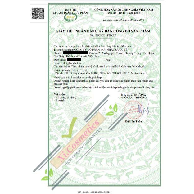 Viên uống BioIsland Milk Calcium for Kids 90 viên bổ sung Canxi Milk Calcium Bio Island Úc