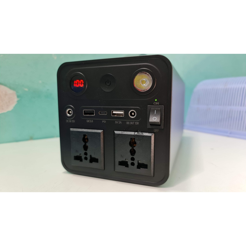 Trạm sạc, Pin sạc dự phòng 90000mAh Công suất 300W tích hợp inveter