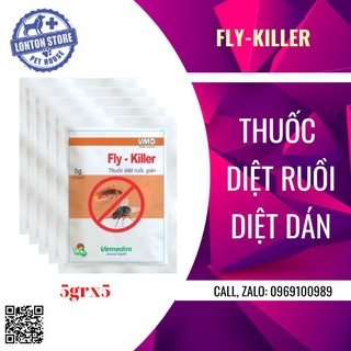 VEMEDIM Hoá Chất Diệt Côn Trùng Dẫn Dụ Ruồi, Diệt Ruồi, Gián Fly Killer (Hộp 5 Gói/5g) - Lonton Store