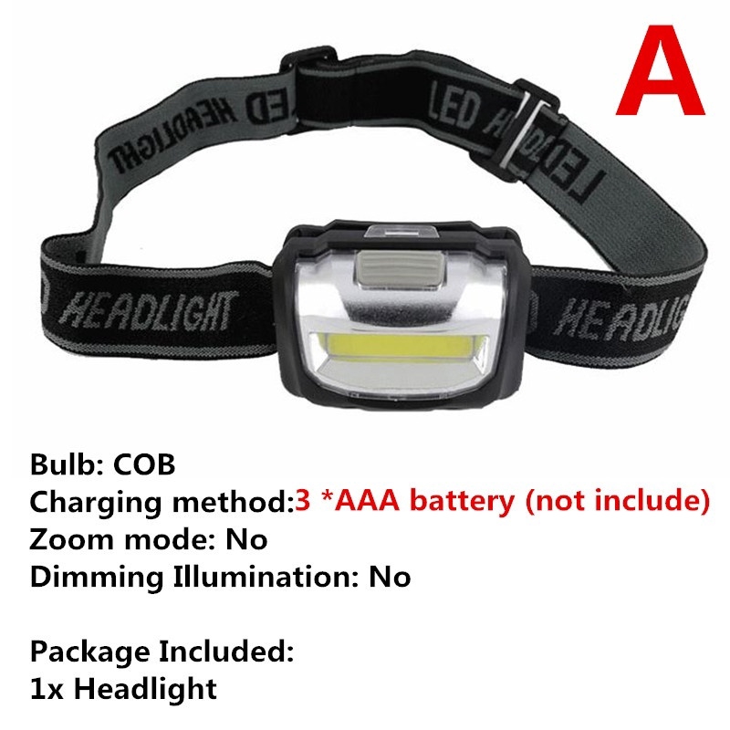Đèn Pin Đội Đầu Xpe + Cob Led Sạc Usb Chống Thấm Nước Tiện Dụng Mang Theo Du Lịch / Câu Cá