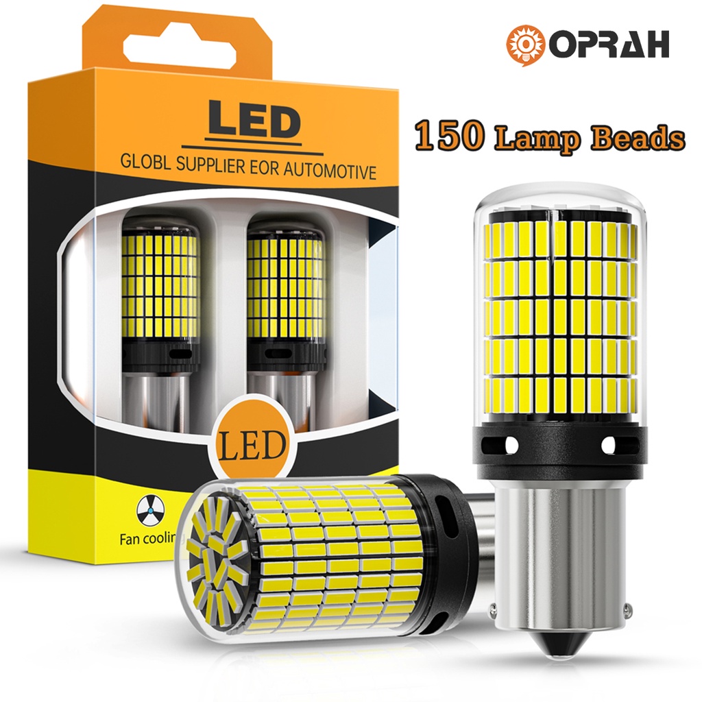 Bộ 2 Đèn LED Tín Hiệu Cho Xe Hơi 1156 BA15S BAU15S 1157 Bay15d T20 7440 7443 T25 3157 4014 150SMD