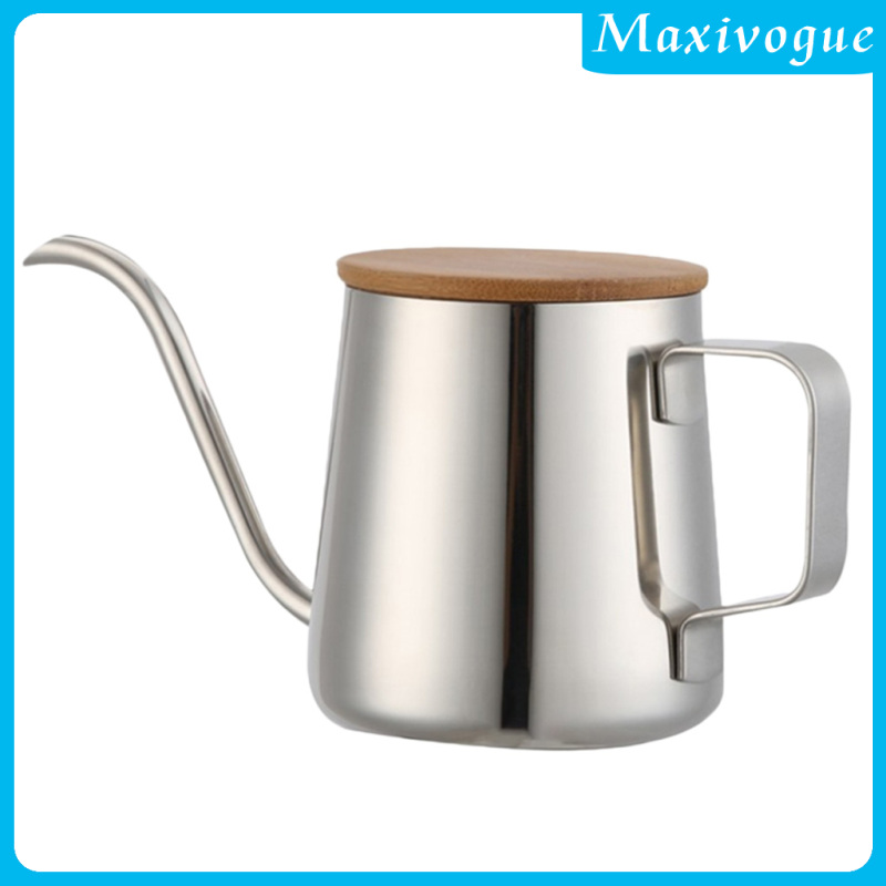 [MAXIVOGUE]Gooseneck Hand Drip Coffee Pot Stainless Steel Pour Over Tea Kettle 250ml