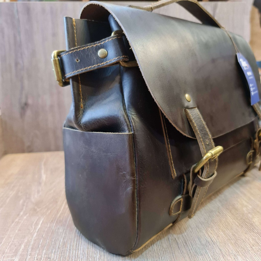 Cặp táp da sáp thủ công AHX377N. | BigBuy360 - bigbuy360.vn