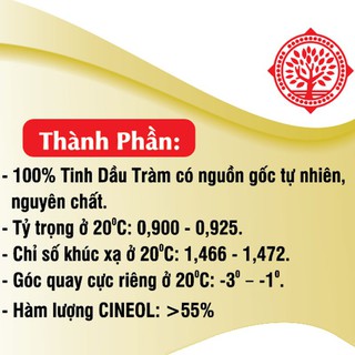 Tinh Dầu Tràm Gold Cao Cấp 50 ML