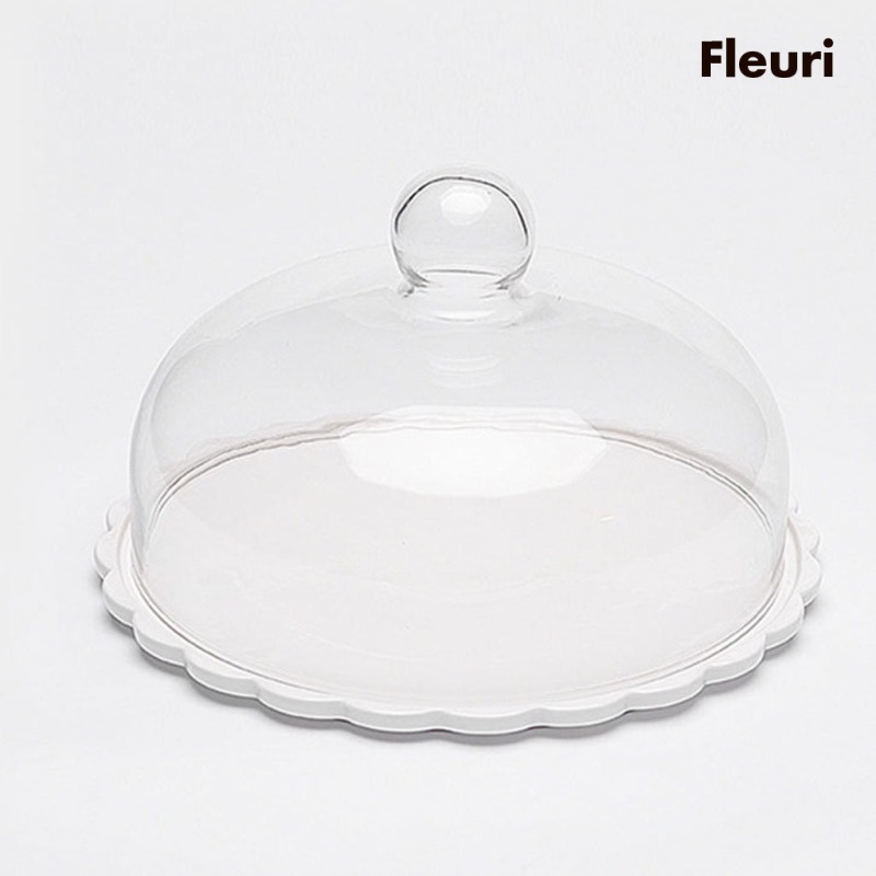 Nắp Đậy Bánh Vòm Bằng Kính Đường Kính 235mm Đường Kính 145mm Trang Trí Tiệc Cưới Gia Đình
