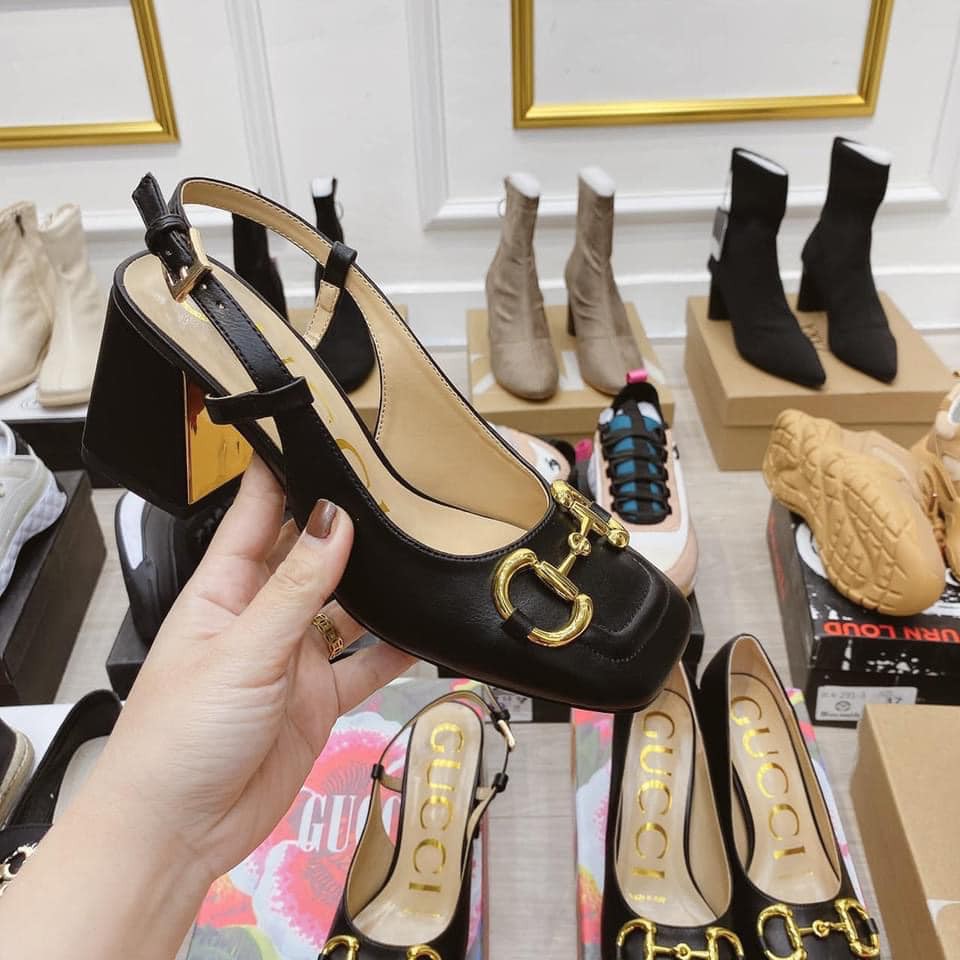 [Mã FAGREEN245 giảm 10% tối đa 30K đơn 99K] Giày Sandal Quảng Châu Mũi Vuông Tag Vàng Cao Cấp | BigBuy360 - bigbuy360.vn