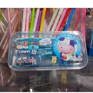 Bộ compa, eke học sinh (8 món) Aihao 7701
